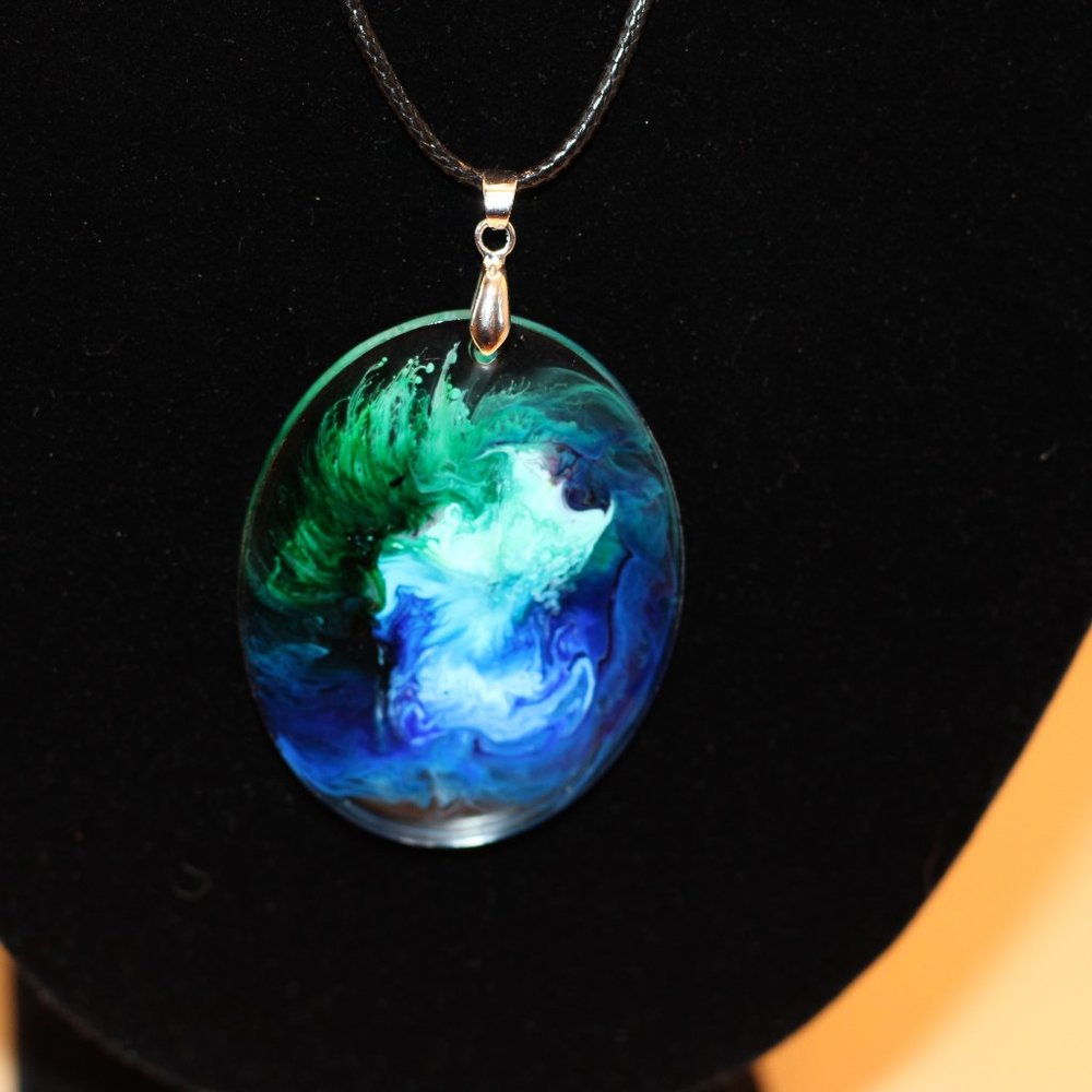 Handmade resin necklace